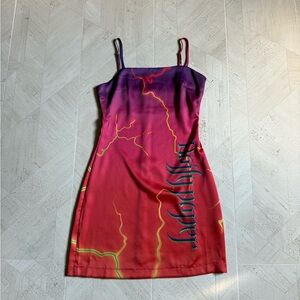 Daily Paper Purple and Red Dress